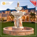 Hand Carved Outdoor Classic Four Season Lady Marble Water Fountain Statue